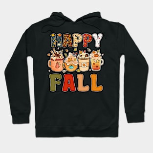 Happy Fall Y'all Autumn Halloween Pumpkin Spice Latte Hoodie